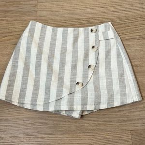 Majorelle Vivian Skort in beige stripe small